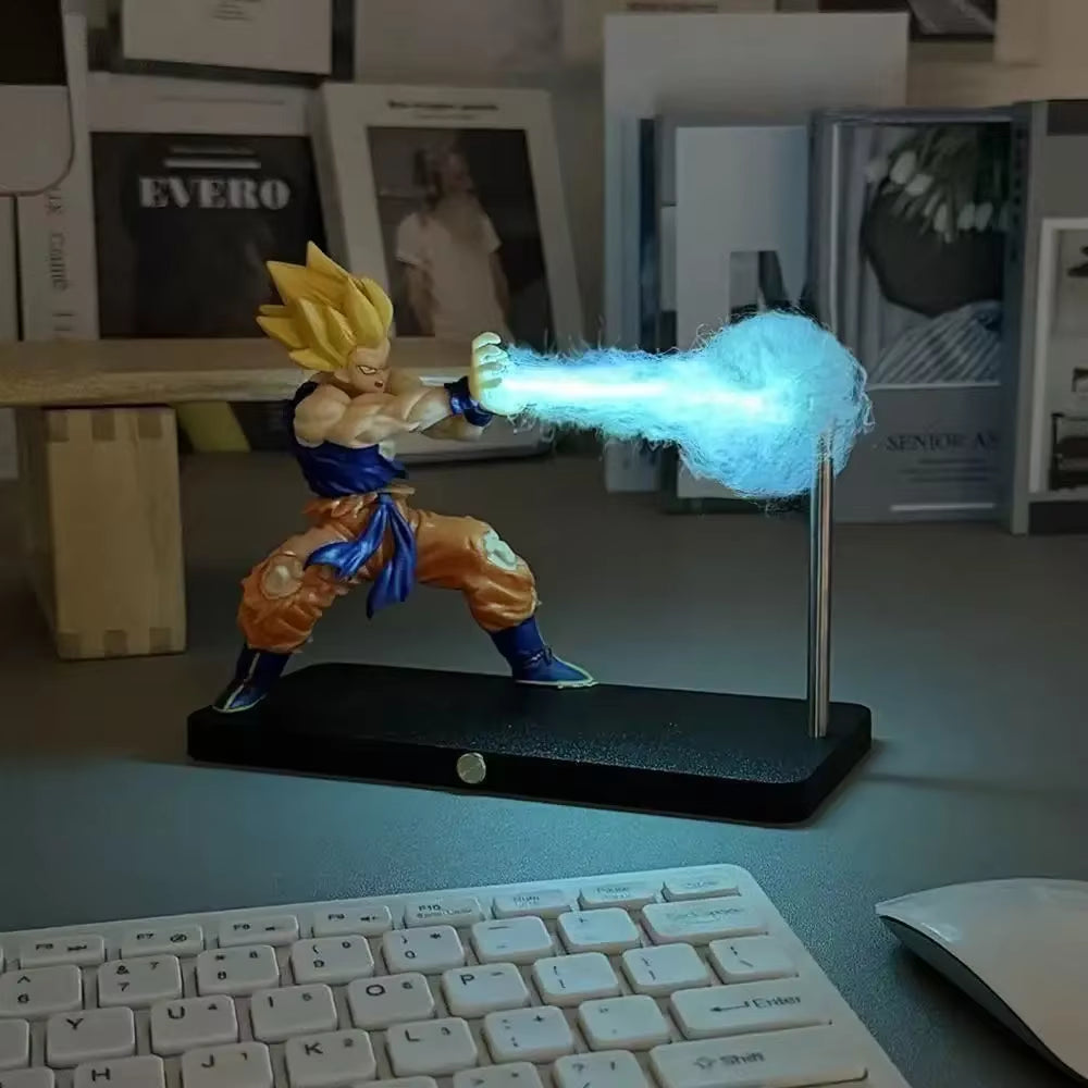 Cute Dragon Ball Son Goku Night Lamp Anime Touch Kamehameha Magnetic Night Lamp Home Decor Accessories Atmosphere Lights Gift