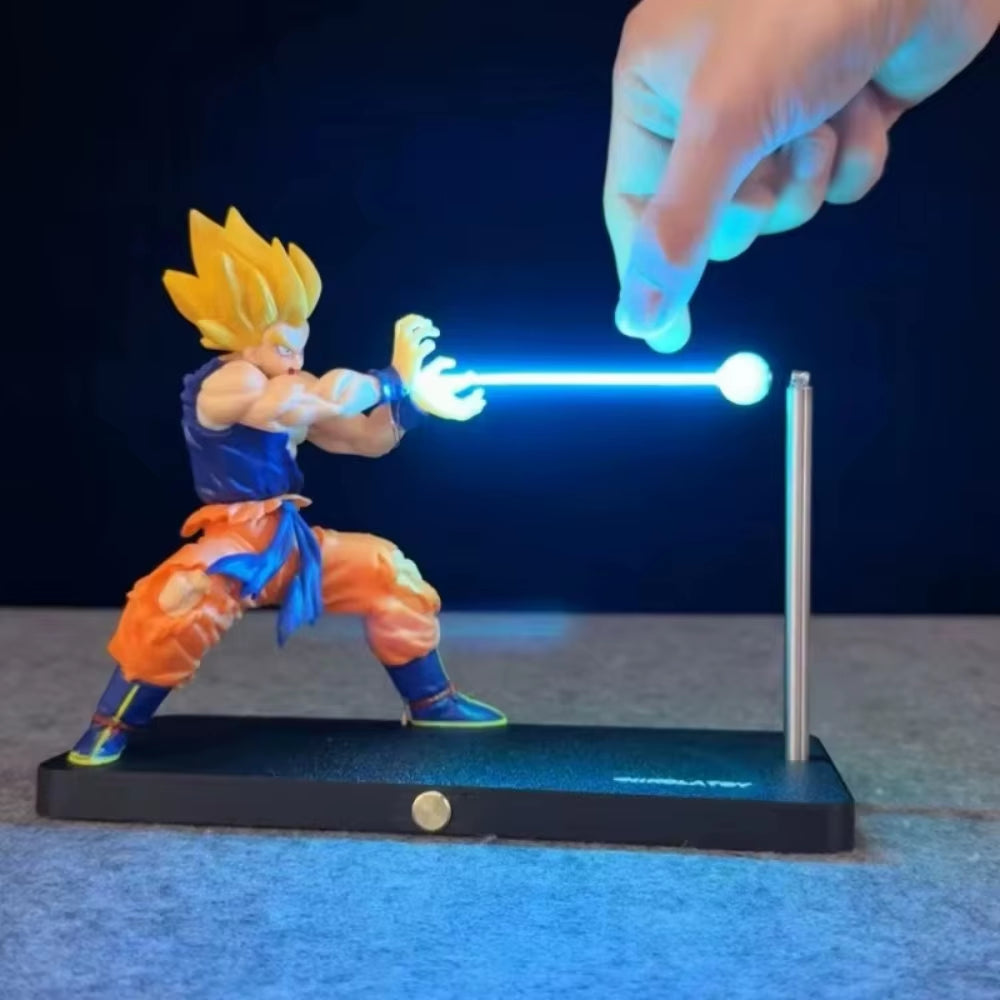 Cute Dragon Ball Son Goku Night Lamp Anime Touch Kamehameha Magnetic Night Lamp Home Decor Accessories Atmosphere Lights Gift