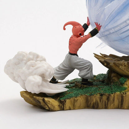 New Anime Dragon Ball Z Son Goku Vs Majin Buu Figure Gk Statue Action Toy 9"