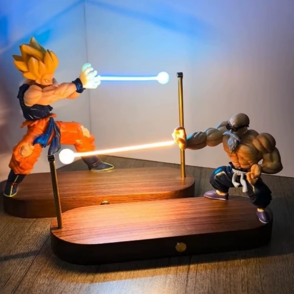 Cute Dragon Ball Son Goku Night Lamp Anime Touch Kamehameha Magnetic Night Lamp Home Decor Accessories Atmosphere Lights Gift